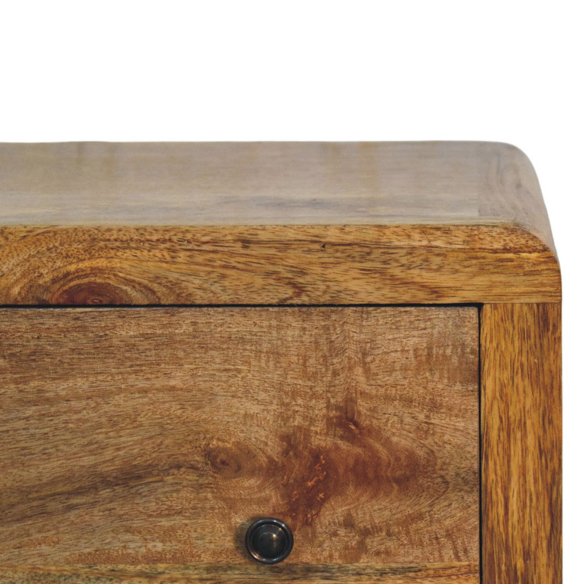 Three Drawer Solid Mango Wood Chest – Oak-Ish Finish