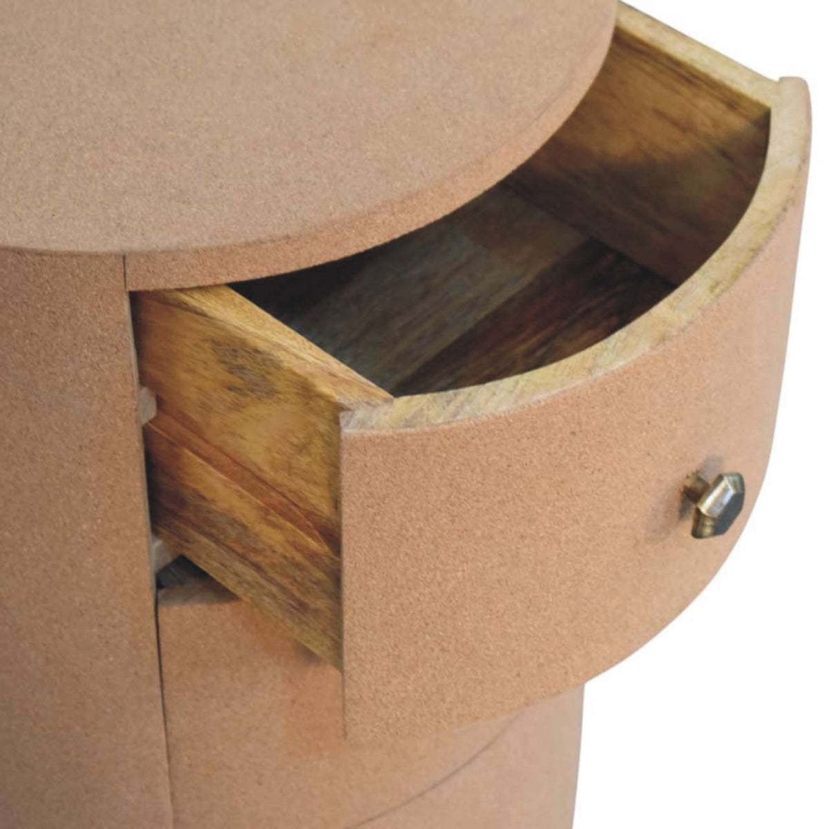 Maison Liège Cork & Solid Mango Wood Storage Chest – 3 Drawers
