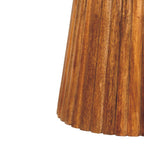 Round Solid Mango Wood Side Table – Amber Oak Finish