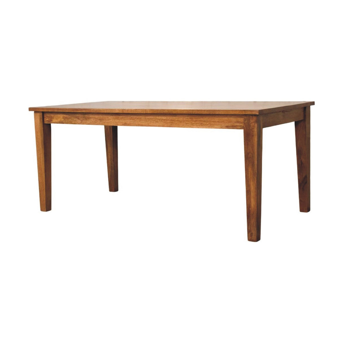 Classic Solid Wood Dining Table – Golden Teak Finish
