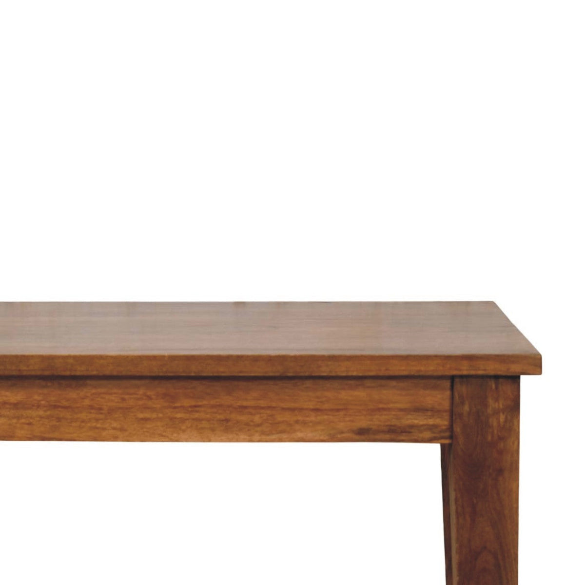 Classic Solid Wood Dining Table – Golden Teak Finish