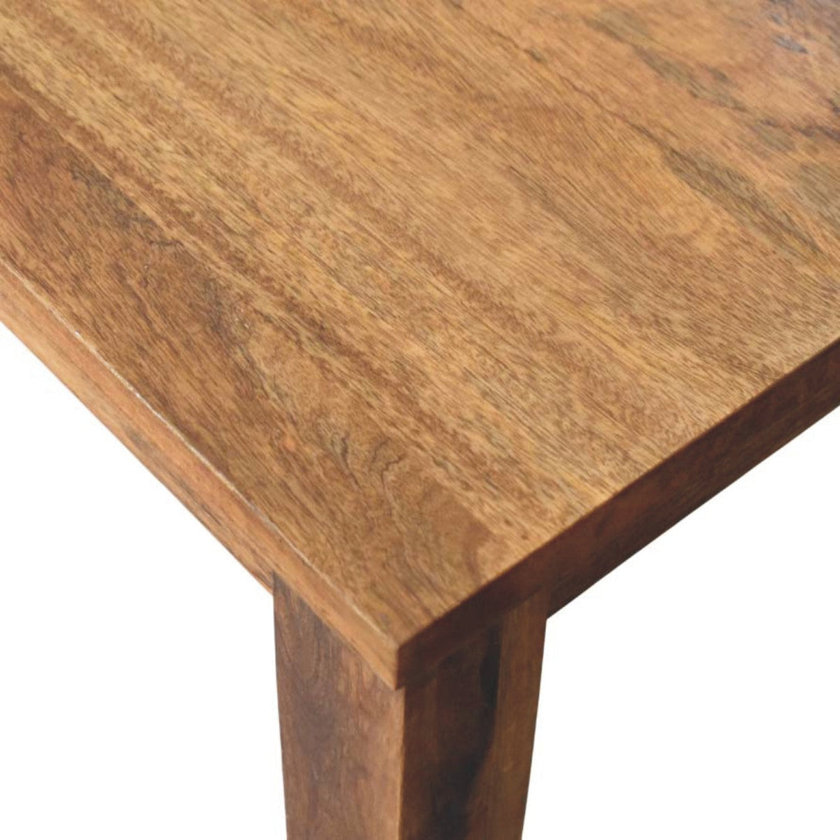 Classic Solid Wood Dining Table – Golden Teak Finish