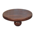 Bola Solid Mango Wood Coffee Table – Winewood Oak Finish