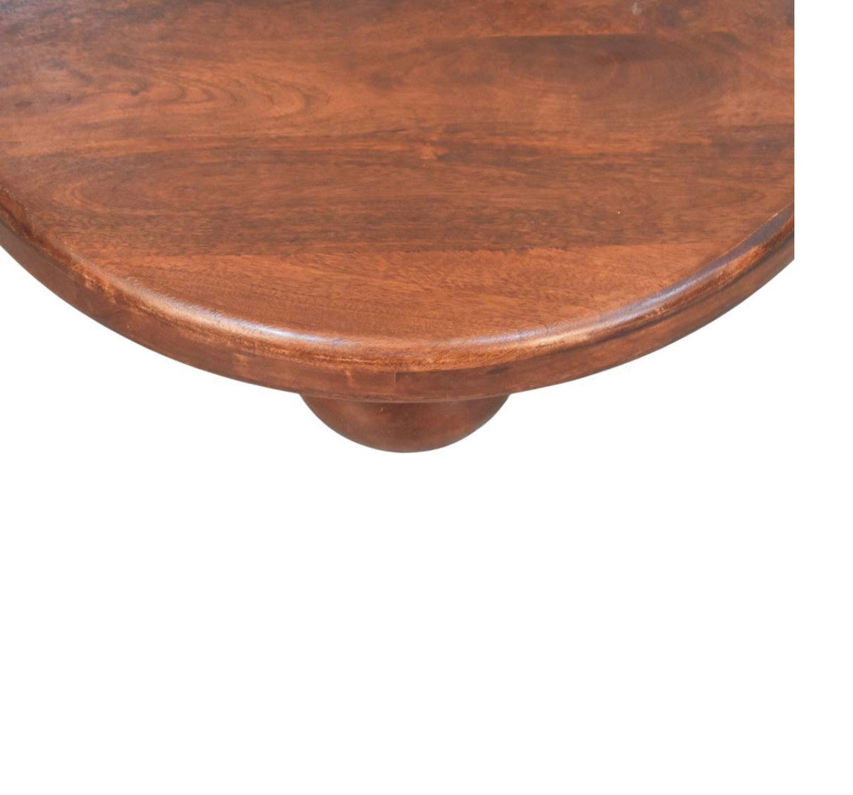 Bola Solid Mango Wood Coffee Table – Winewood Oak Finish