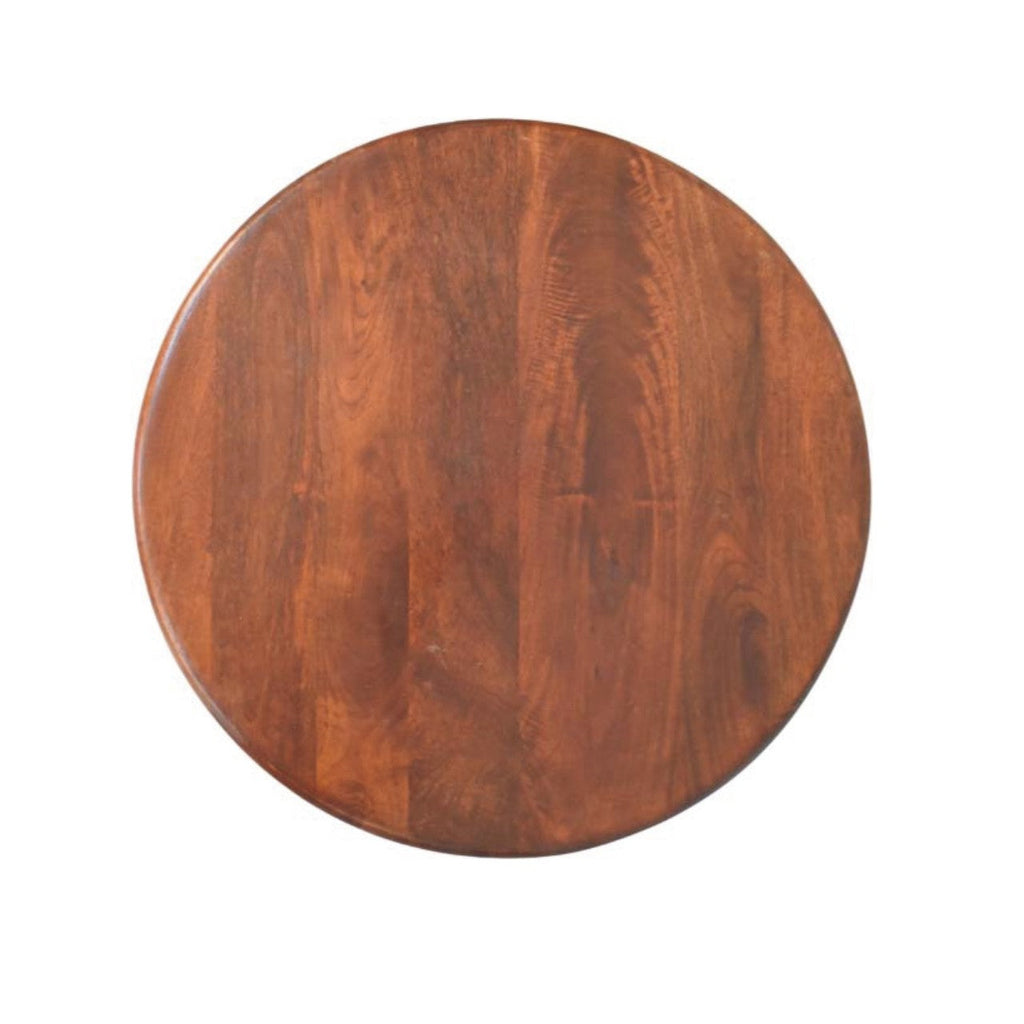 Bola Solid Mango Wood Coffee Table – Winewood Oak Finish