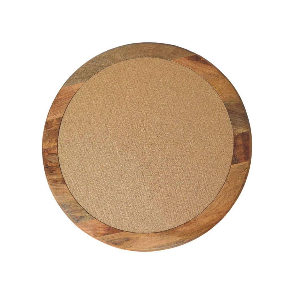 Spindle Rattan Solid Mango Wood Coffee Table – Oak-Ish Finish