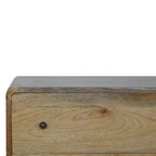Curved Solid Mango Wood Chest – Oak-Ish Finish