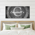 Family Name Sign -  Monogram Sign