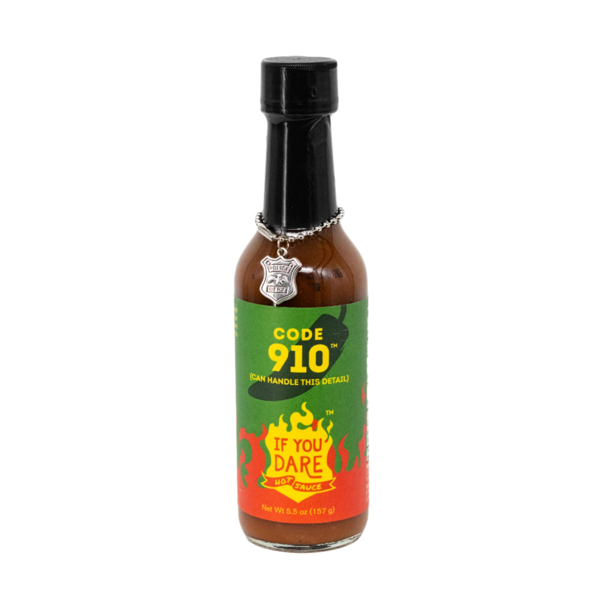 Code 910 Hot Sauce | 5.5 oz | Pack of 2 | Medium Heat  Level | If You Dare Foods