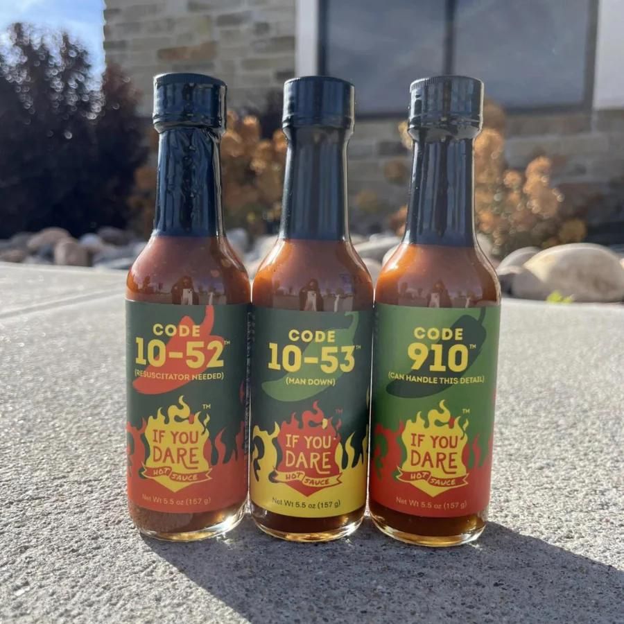 Code 910 Hot Sauce | 5.5 oz | Medium Heat  Level | If You Dare Foods