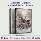 Vintage Christmas Sleigh Sled Wall Art