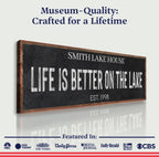 Life Is Better On The Lake Sign III