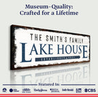 Family Lake House Arrow Sign