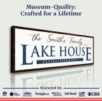 Family Lake House Arrow Sign III