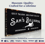Billiards Room Sign