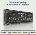 Black Cat’s Spirits & Charms Bar Halloween Sign