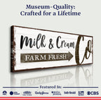 Farm Fresh Milk And Cream Co Sign