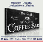 Personalized Coffee Bar Sign VI