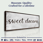 Sweet Dreams Bedroom Grunge Sign