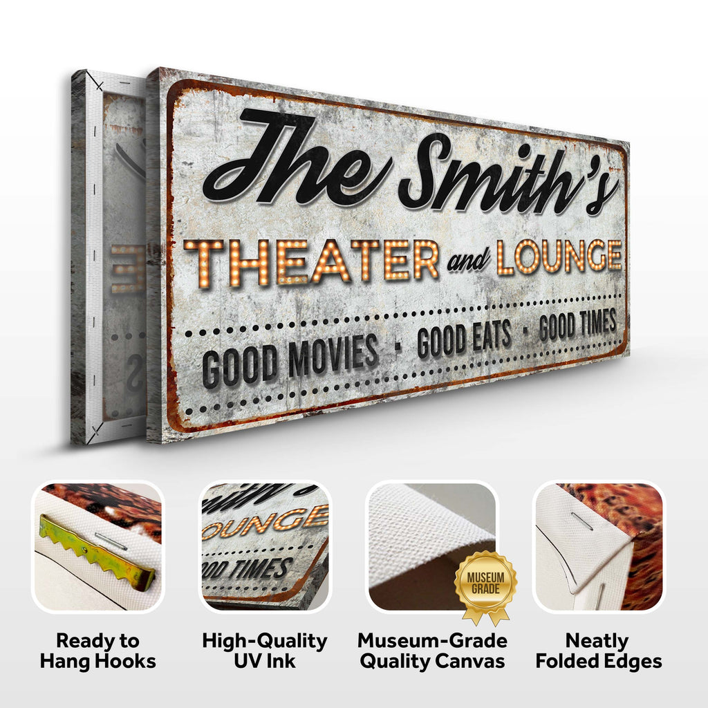 Family Theater and Lounge IV Sign