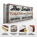 Family Theater and Lounge IV Sign