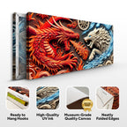 Dragon and Wolf Wall Art V