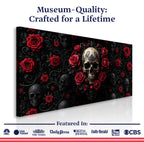 Rose and Skull Wall Art III