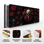 Rose and Skull Wall Art III