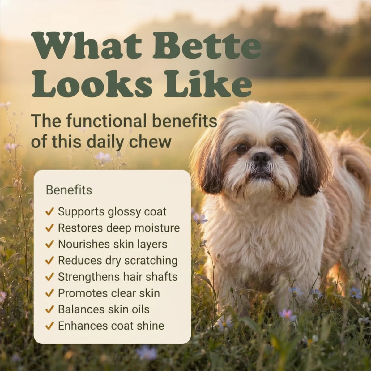 Skin & Coat Support Soft Chews for Dogs | Pack of 2 | 60 Chews - 6.35 oz | LivHerbals, Inc.