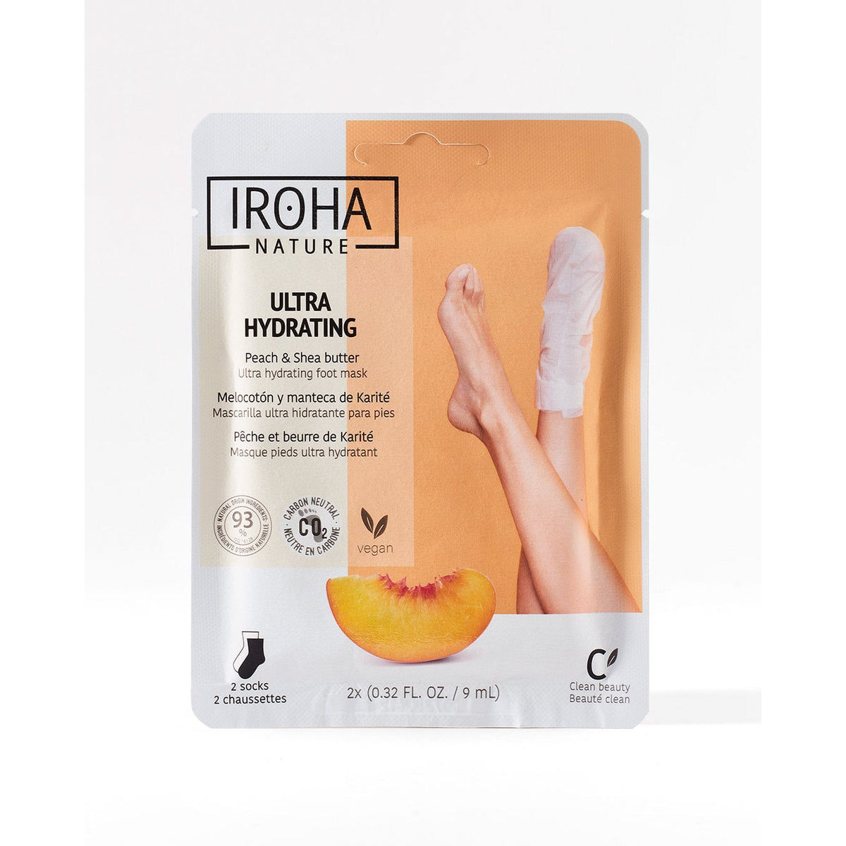 Iroha Nature Ultra Hydrating Foot Mask, 0.32 oz (Case of 15)