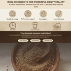 Iron Lion Powder | Jamaican Roots Tonic Supplement with Sarsaparilla, Chaney Root (Cocolmeca), Strongback, Allman Strength
