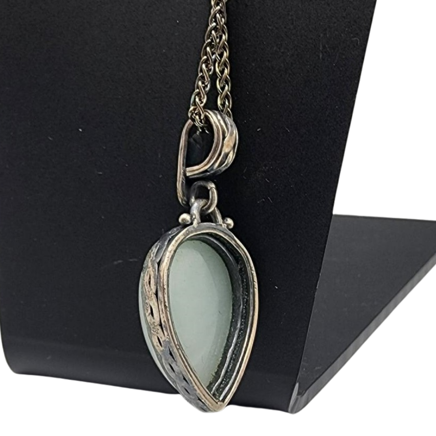 Aquamarine Sterling Silver Necklace | Jules Jewelbox