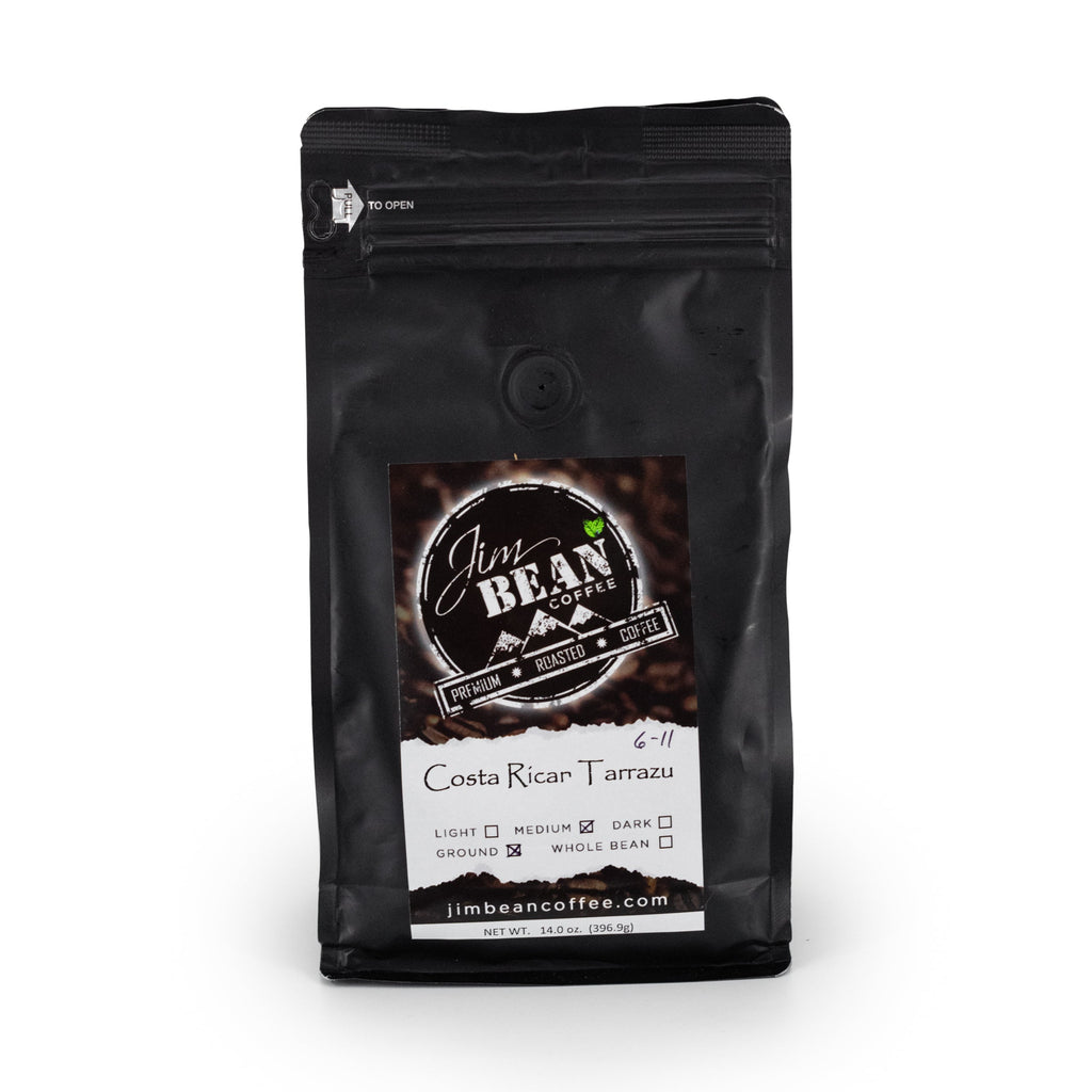 SALE | Costa Rican Tarrazu Ground Coffee | 14 oz | Jim Bean Coffee