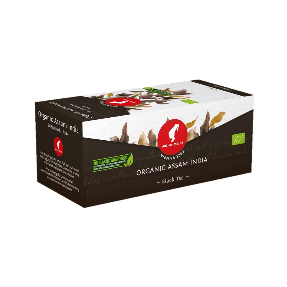 Julius Meinl Organic Assam India Black Tea Bags 25ct