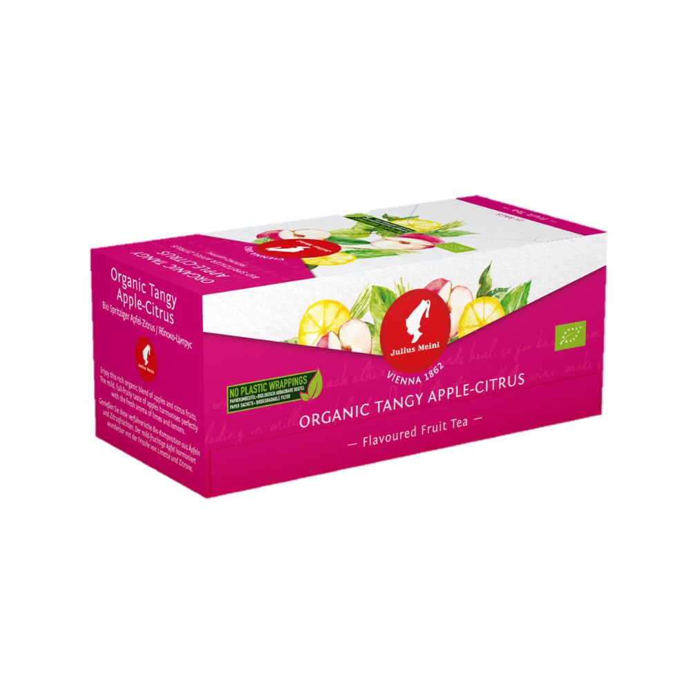 Julius Meinl Organic Tangy Apple-Citrus Fruit Infusion Tea Bags 25ct