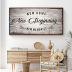 New Home, New Beginning Sign