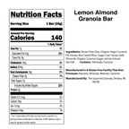IN STORE ONLY | Lemon Almond Granola Bars | Pack of 6 | Gluten, Dairy, & Soy Free | The Gourmet Granola