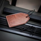 Probably Late Leather Luggage Tag
