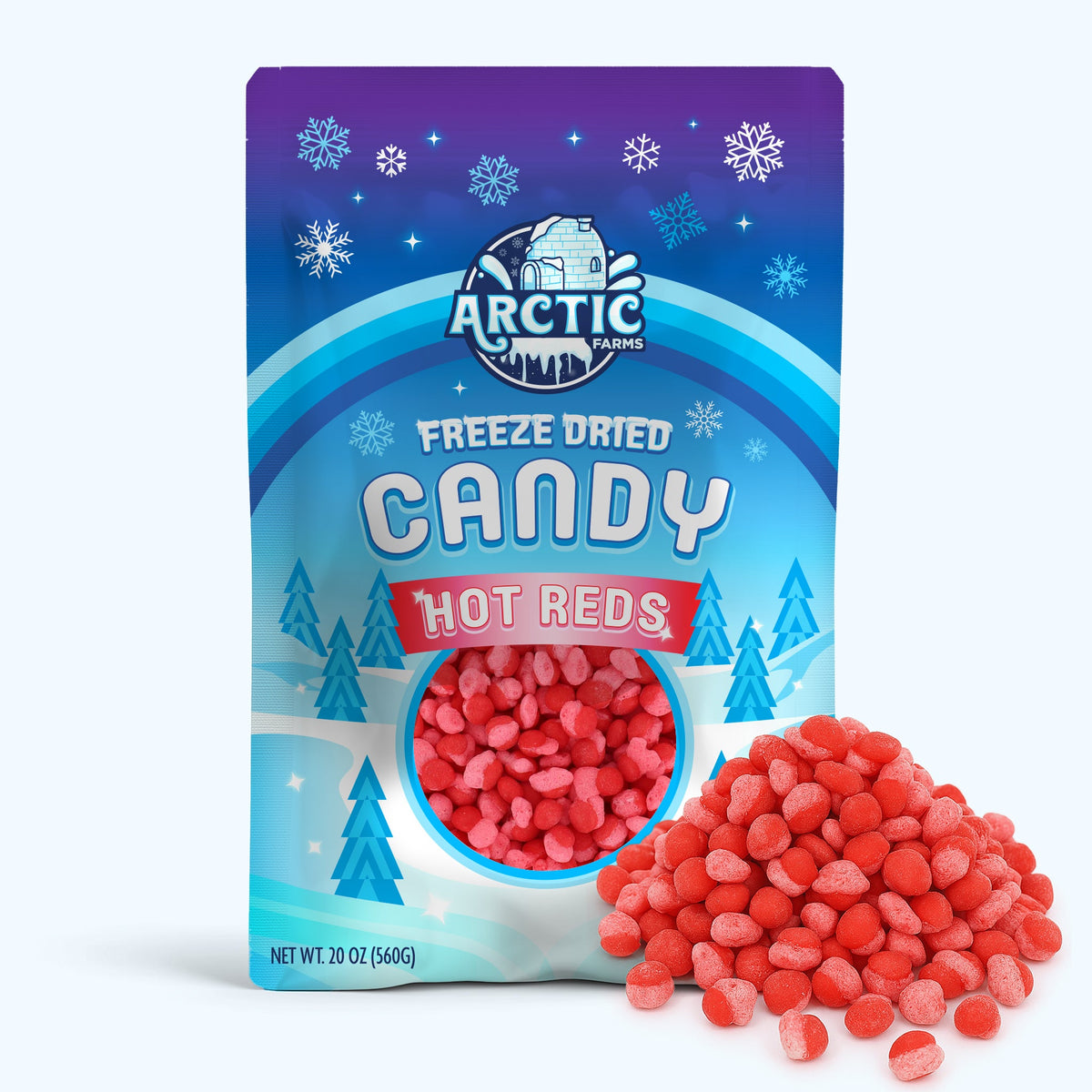 Freeze Dried Hot Reds Candy
