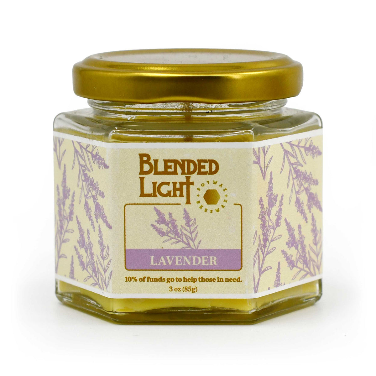 Lavender Scented Candle | Multiple Sizes | Blended Light