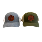 Leather Patch Trucker Hat