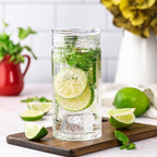 Replacement Crystal Clear Lids For Skinny Series Bottles, 10oz & 16oz