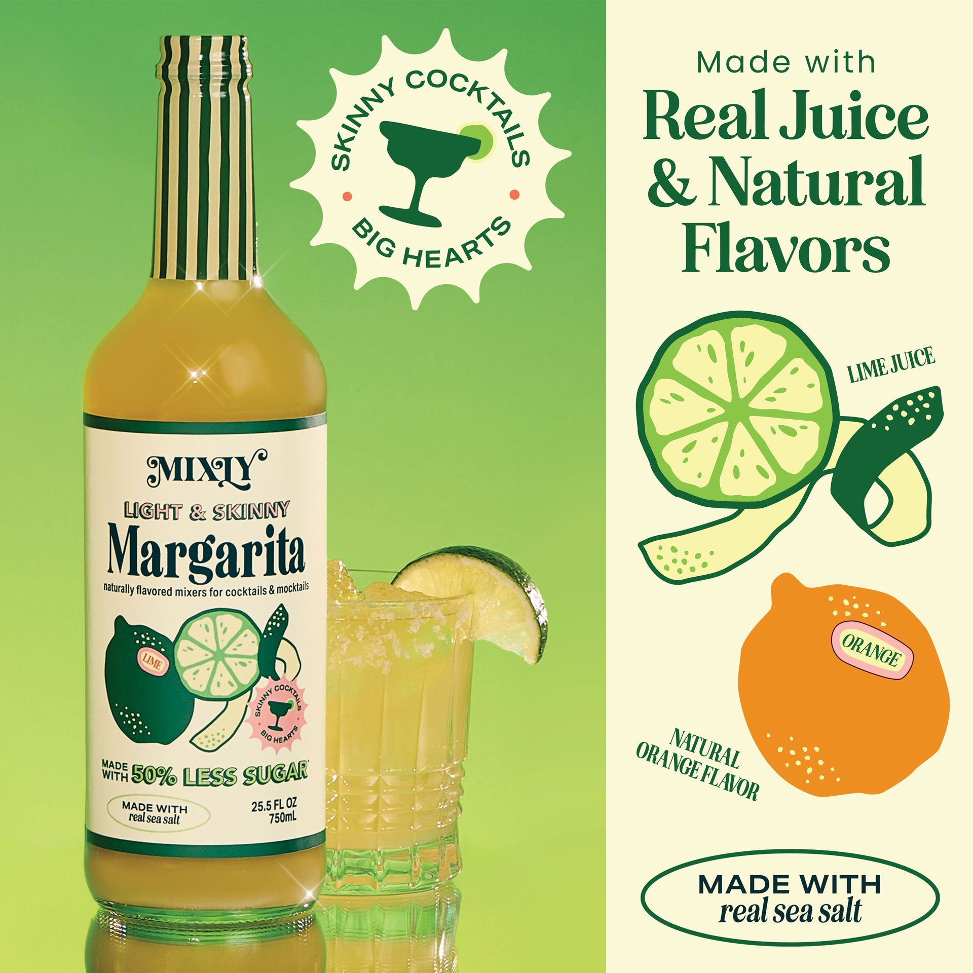 Light & Skinny Margarita Cocktail & Mocktail Mixer