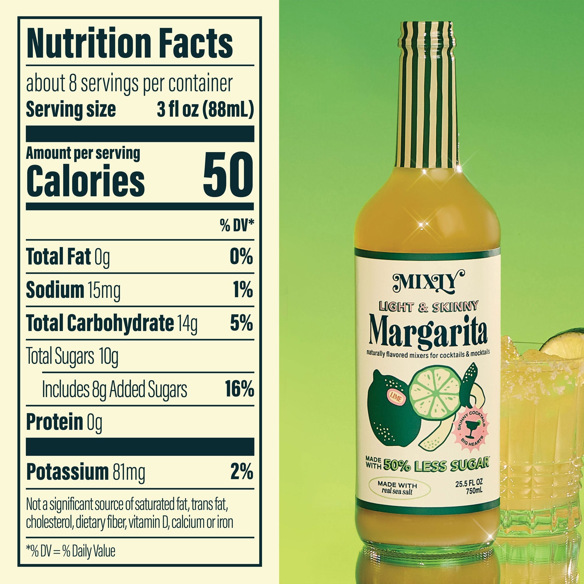 Light & Skinny Margarita Cocktail & Mocktail Mixer