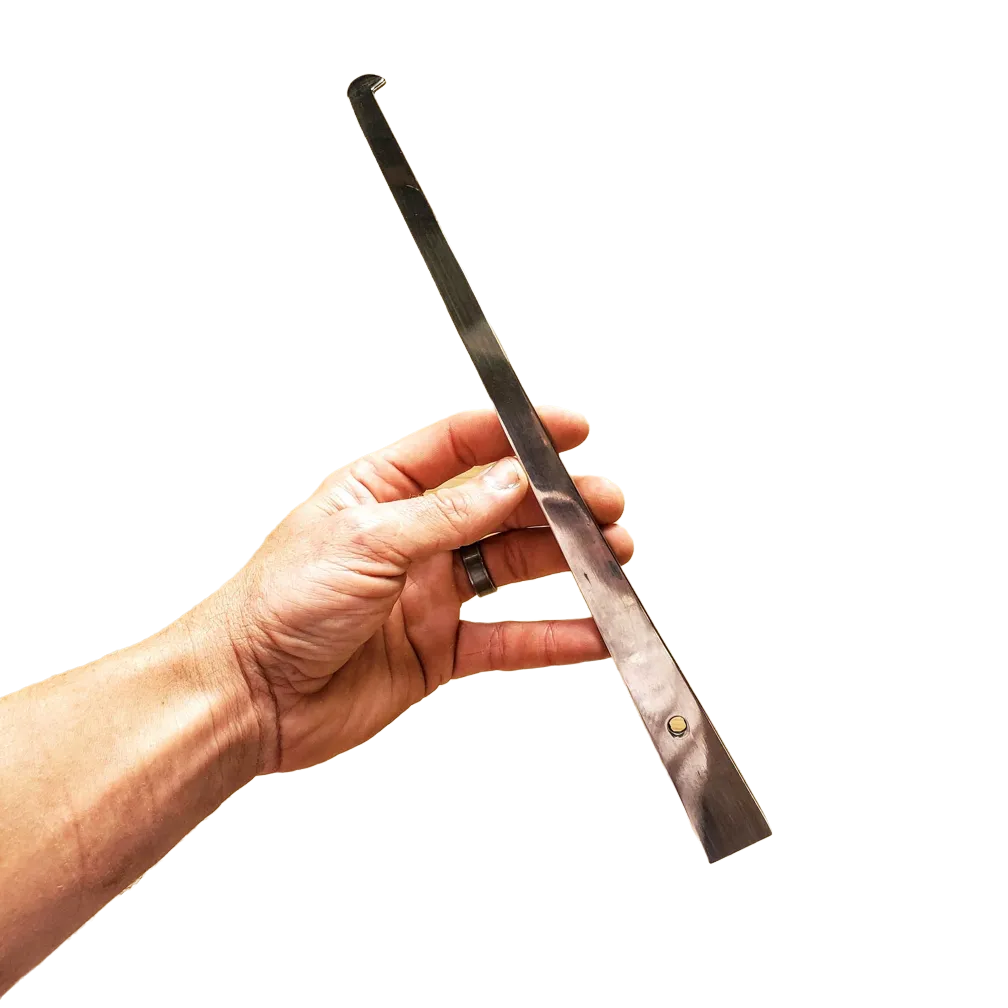 Long Silver Hive Tool with Mini Hook