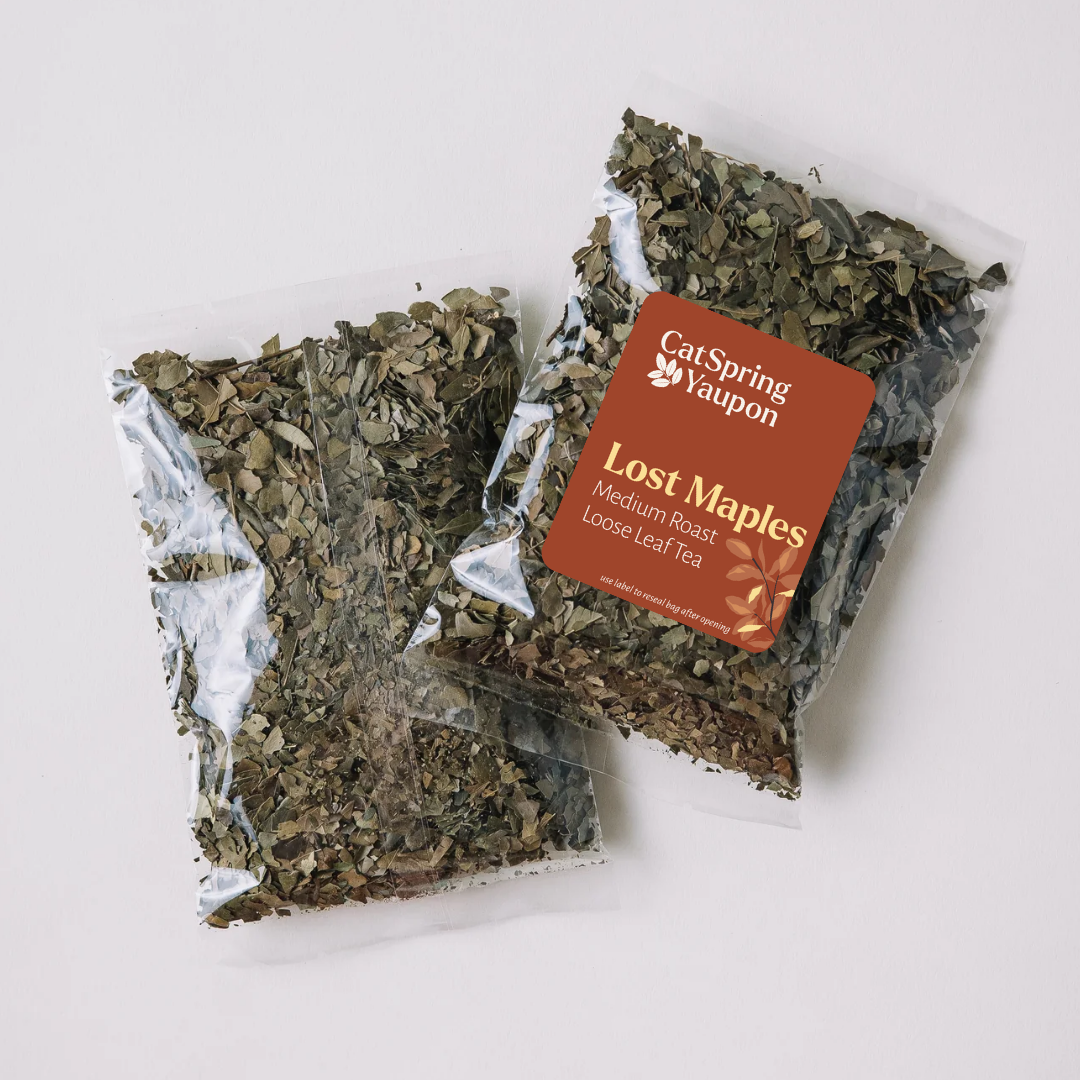 Lost Maples Medium Roast Yaupon – Medium Yaupon Tea  –  Loose Leaf (2oz)