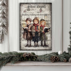 Vintage Christmas Carolers Wall Art III