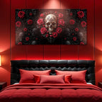 Rose and Skull Wall Art III