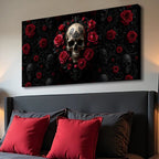 Rose and Skull Wall Art III