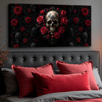 Rose and Skull Wall Art III